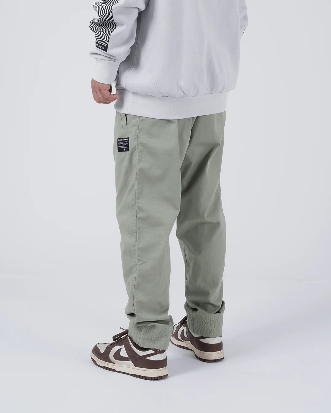 Kingz Casual Rip Stop Men's Gi Pants - Sage - Image 3