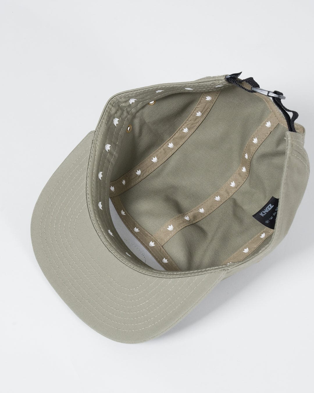Kingz Crown Patch Strapback Hat - Sage Green - Image 10