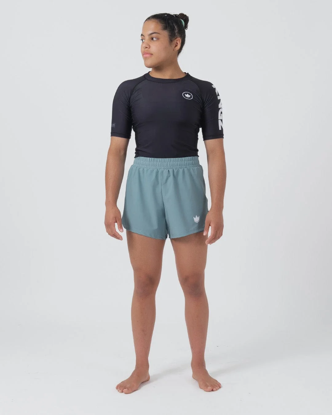 Kingz Hybrid Women's Grappling Shorts - Sage - Image 11