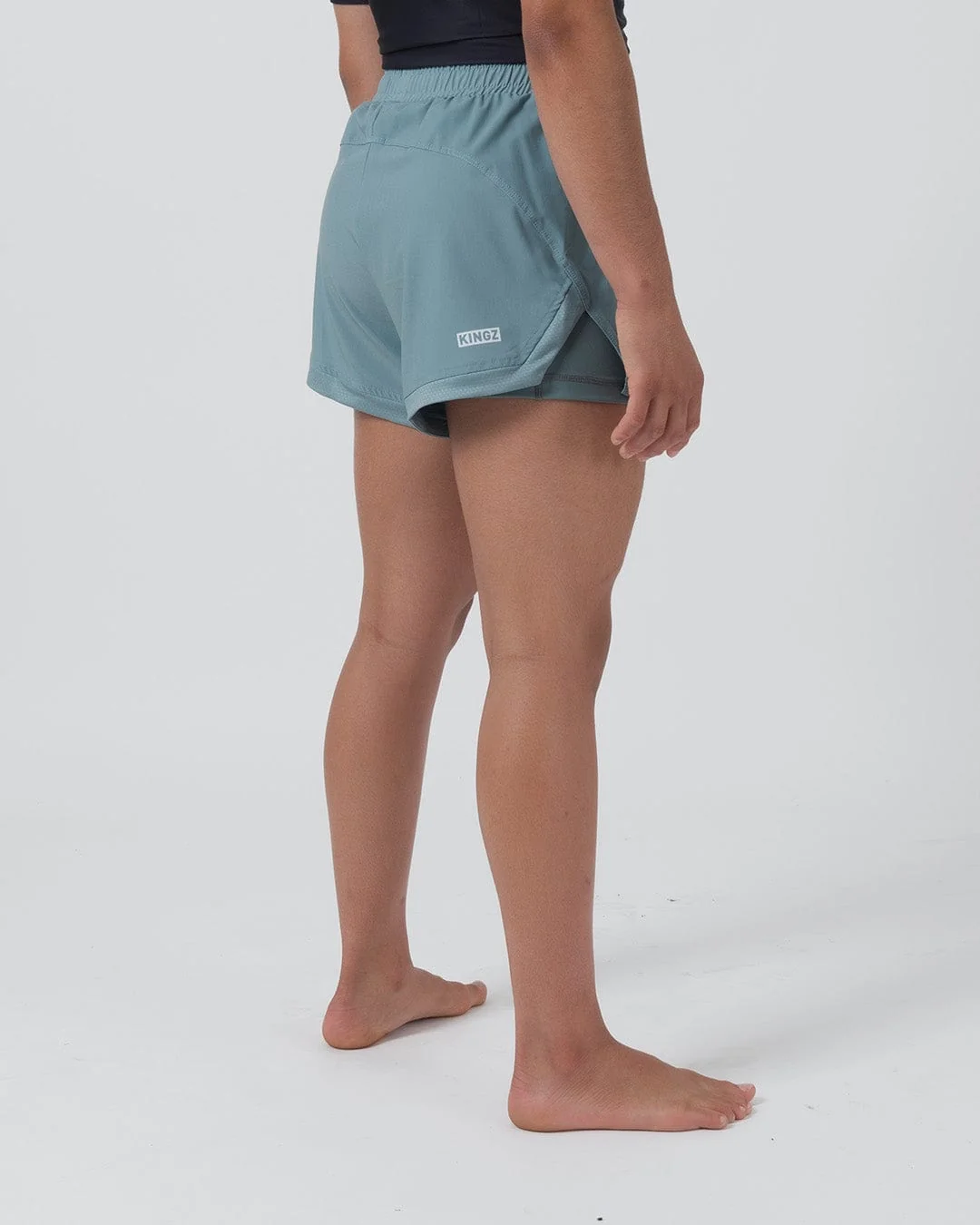 Kingz Hybrid Women's Grappling Shorts - Sage - Image 5