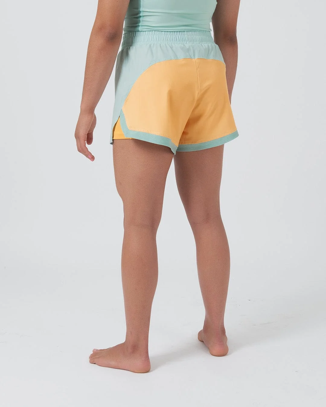 Kingz Hybrid Women's Grappling Shorts - Terra Green - Image 3