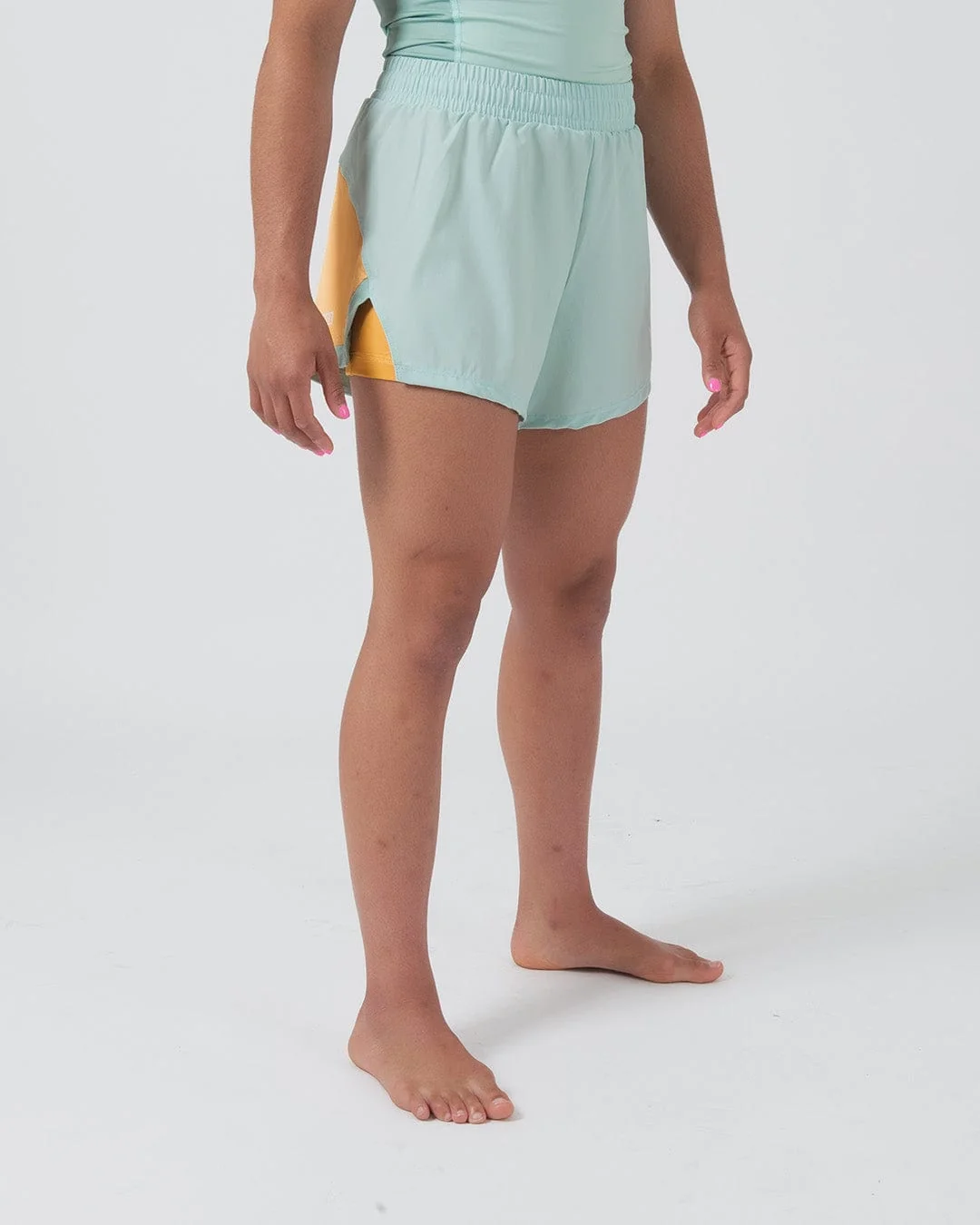 Kingz Hybrid Women's Grappling Shorts - Terra Green - Image 6