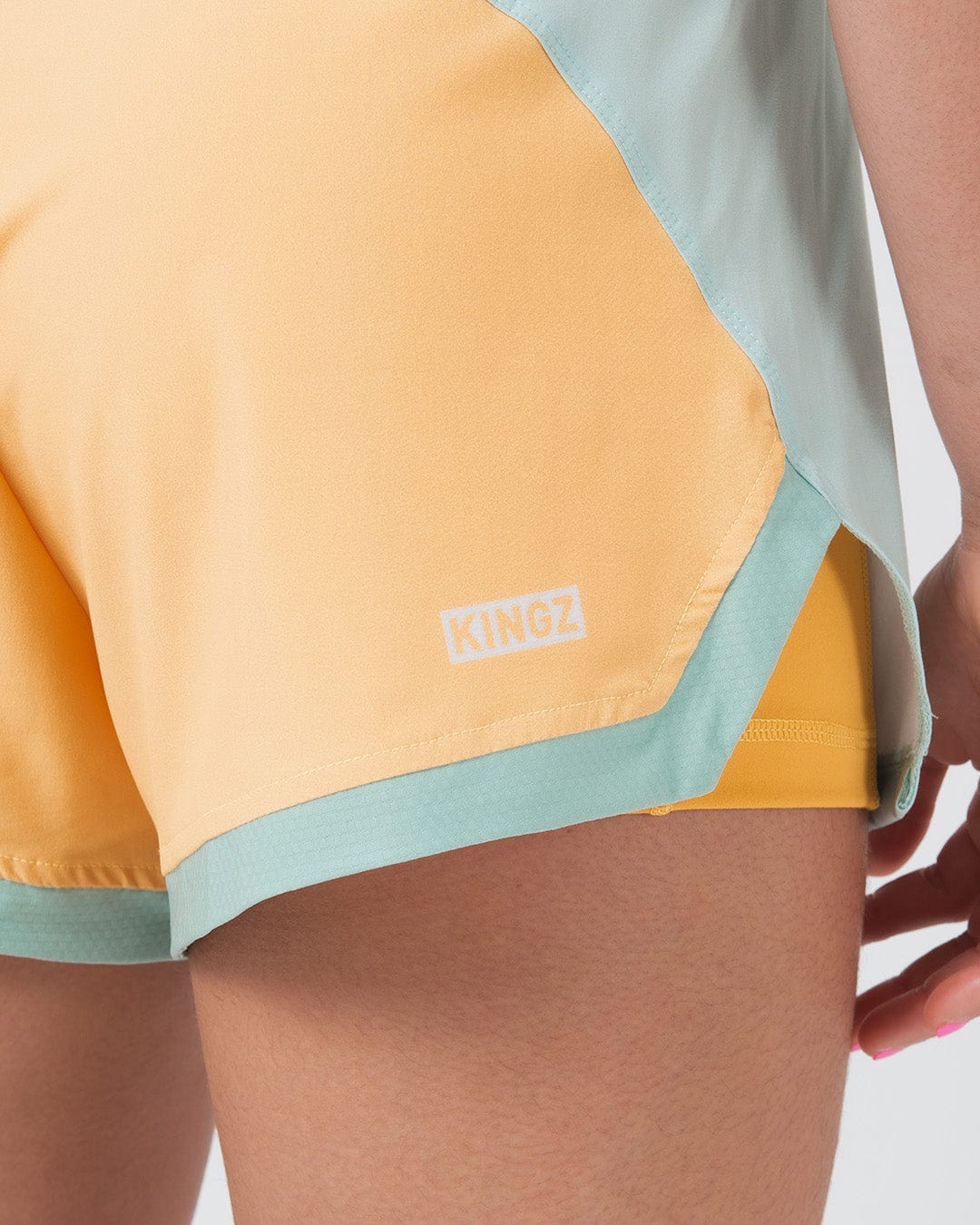 Kingz Hybrid Women's Grappling Shorts - Terra Green - Image 8