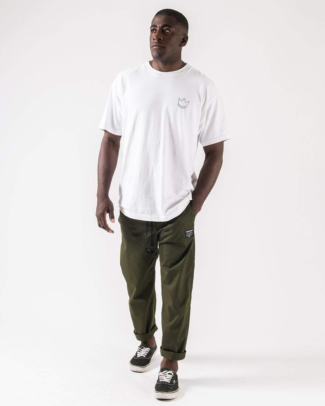 Kingz Casual Rip Stop Men's Gi Pants - Military Green - Image 6