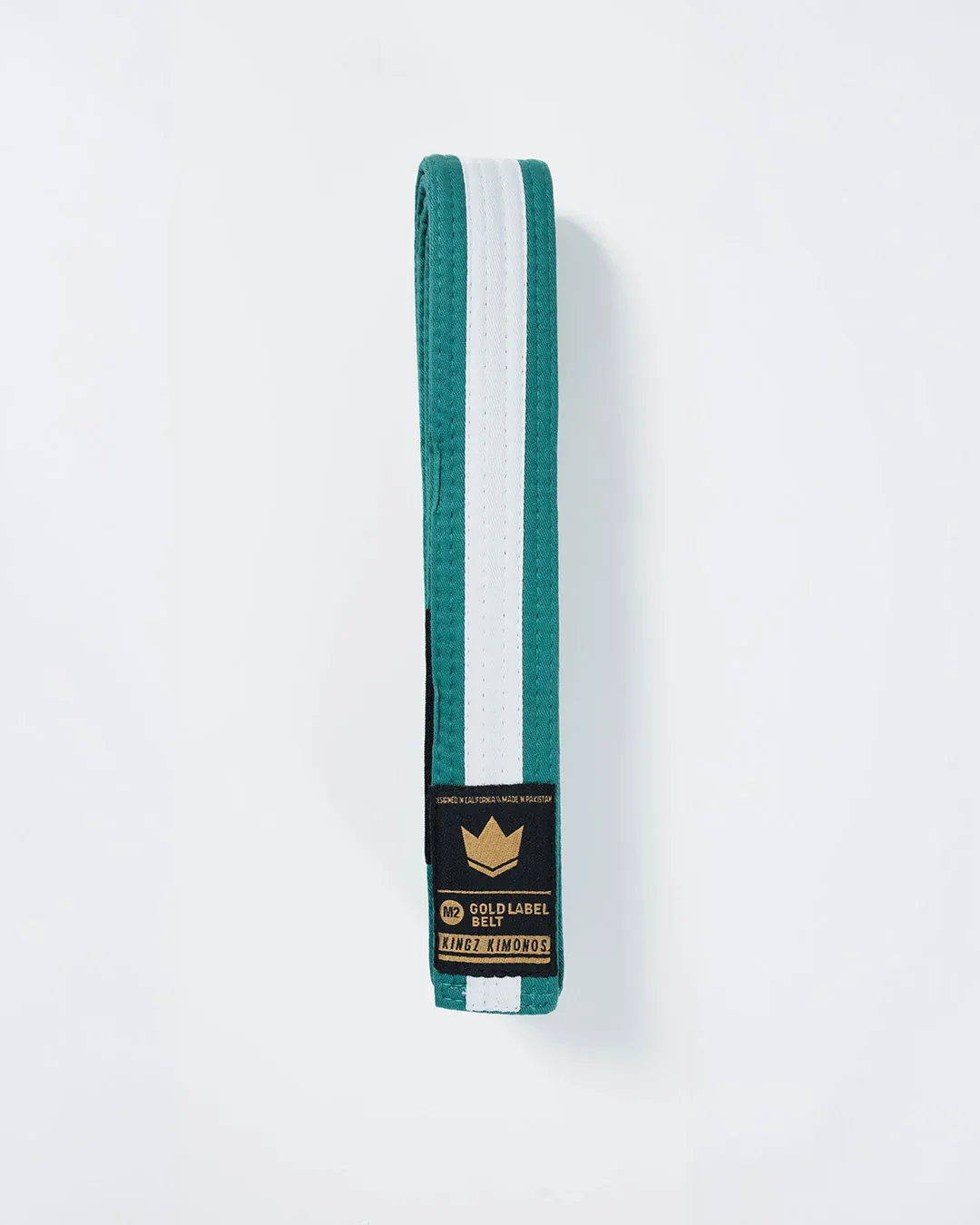 Kingz Gold Label V2 Youth BJJ Belt - White Stripe - Image 5