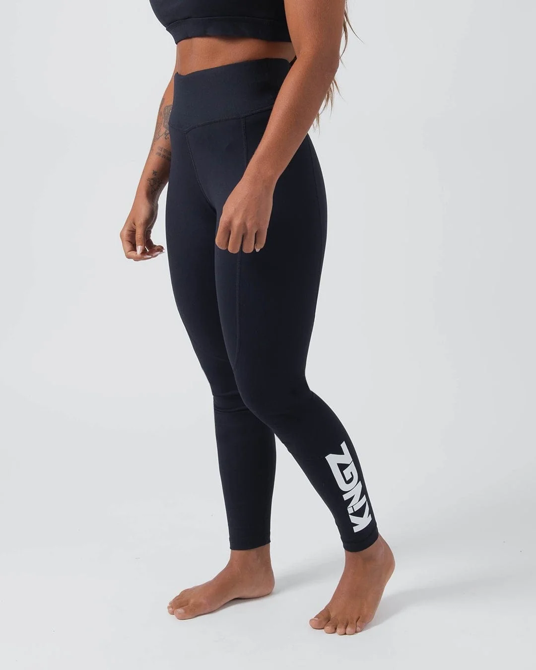 Kore Womens Grappling Spats - Black - Image 2