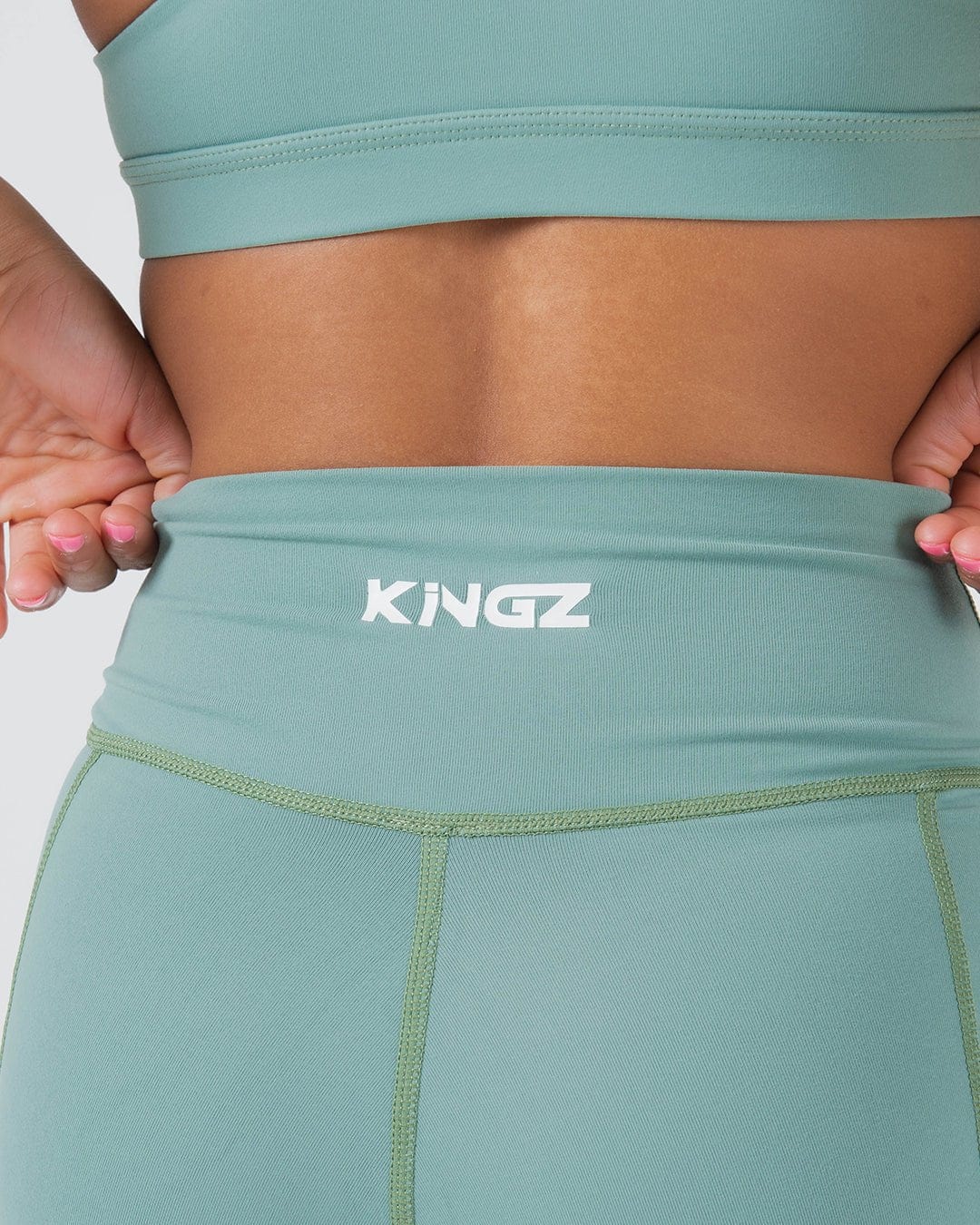 Kore Womens Training Shorts - Green - Image 7