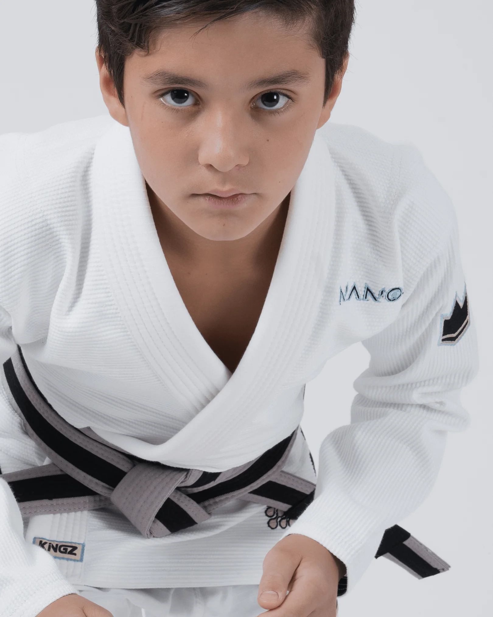 Kingz Nano 3.0 Youth BJJ Gi - White - Image 14