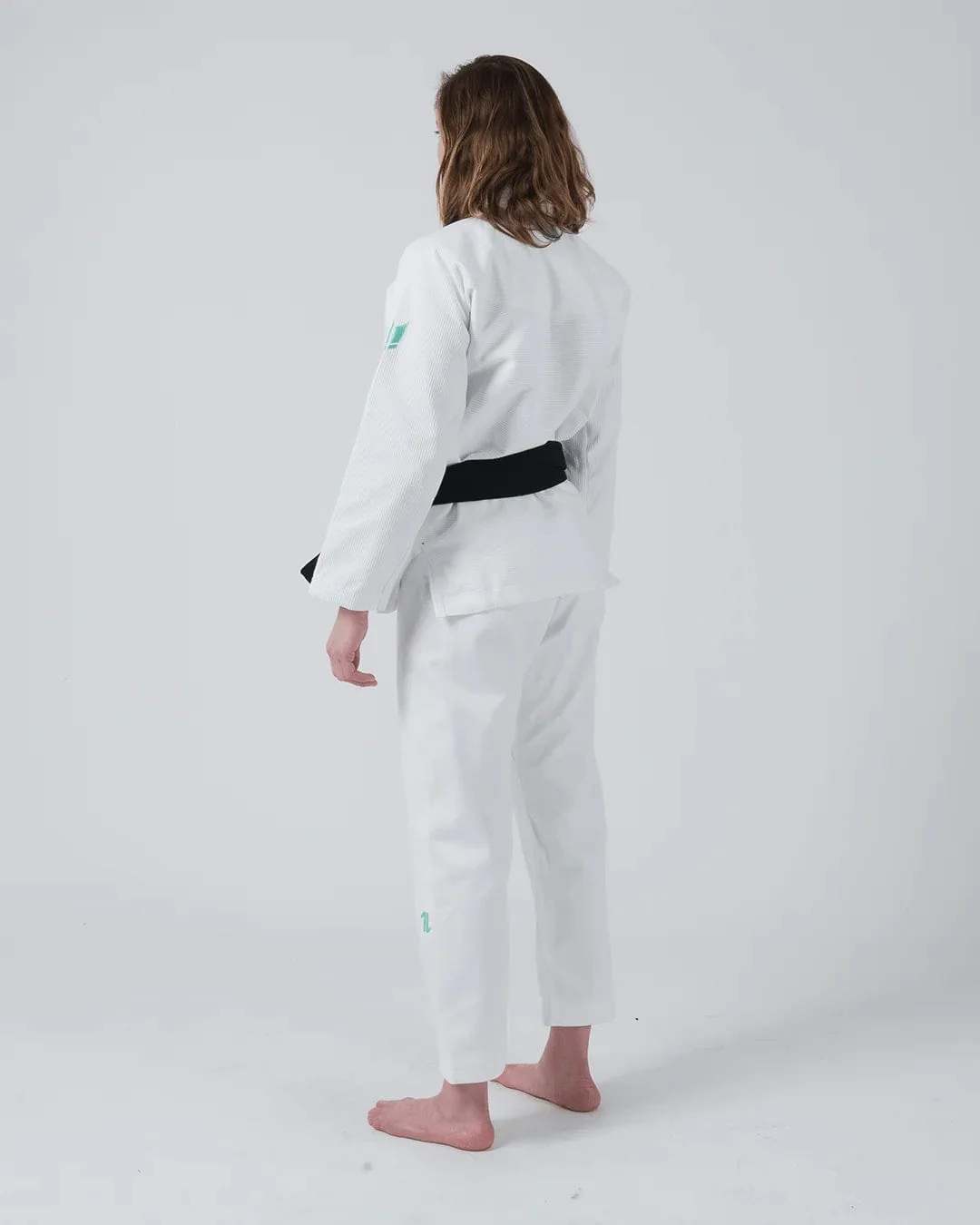 Limited Edition - The ONE Women's Jiu Jitsu Gi - Sage Mint - White - Image 5